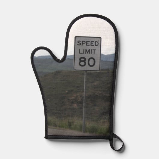 制限速度80 鍋つかみ (正面)