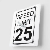 制限速度 スクエア壁時計 (傾斜)