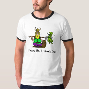 刺されたバッタが付いているSt. UrhoのTシャツ Tシャツ