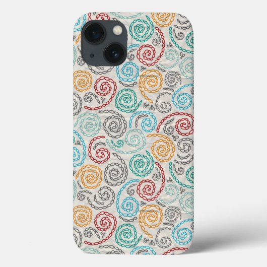 刺しゅうファンシーしわくちゃの紙 Case-Mate iPhoneケース (裏面)