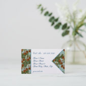 刺しゅう入りのドングリとオークの名刺 名刺 (スタンド正面)