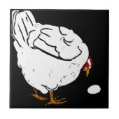 刺しビクトリアン傷の動物コースター鶏 タイル (正面)