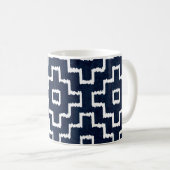 刺し子柄伝統的日本の刺繍 コーヒーマグカップ (正面右)