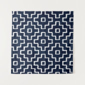 刺し子藍染 タペストリー (正面(横))