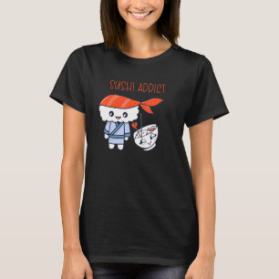 刺し日本の身すし中毒さけ寿司 Tシャツ