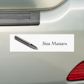 刺すような針、サイズはバンパーステッカー重要です バンパーステッカー (車上)