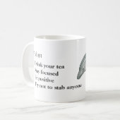 刺す人々は間違ったイルカの茶マグです コーヒーマグカップ (正面左)