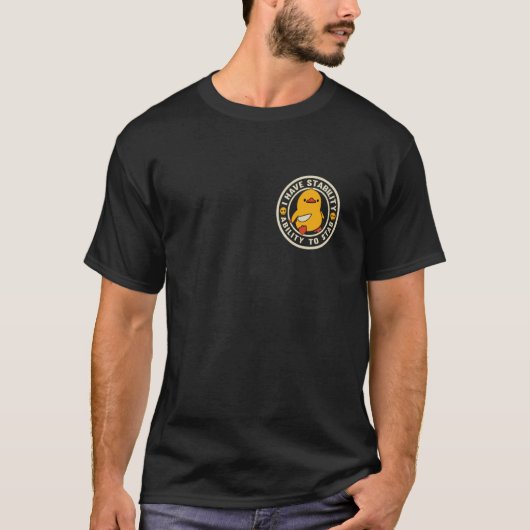 刺す能力で安定してるよ 面白い サラスティック H Tシャツ (正面)