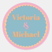 刺カラフルしゅうモダン ラウンドシール (正面)