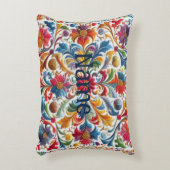 刺カラフルしゅう探しフローラデザイン名 アクセントクッション (正面(垂直))