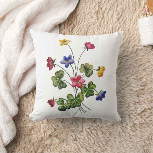 刺フェイクしゅうカラフル木材ソレル クッション (ブランケット)