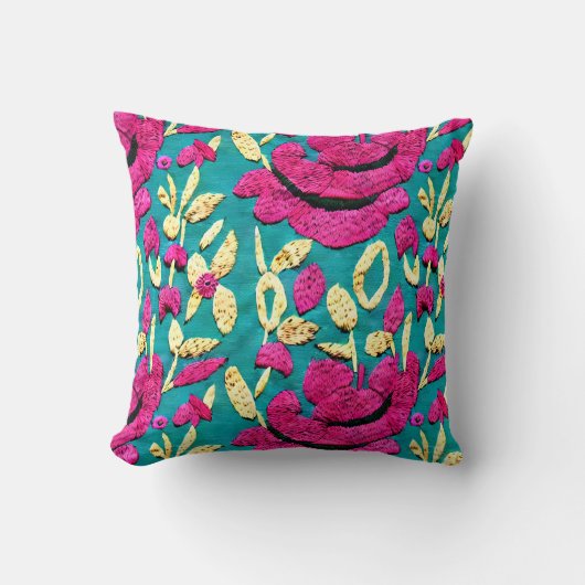 刺フェイクしゅうボホフローラ クッション (正面)