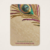 刺フェイクしゅう孔雀の羽毛イヤリングホルダー (正面)