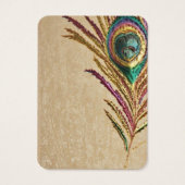 刺フェイクしゅう孔雀の羽毛イヤリングホルダー (裏面)