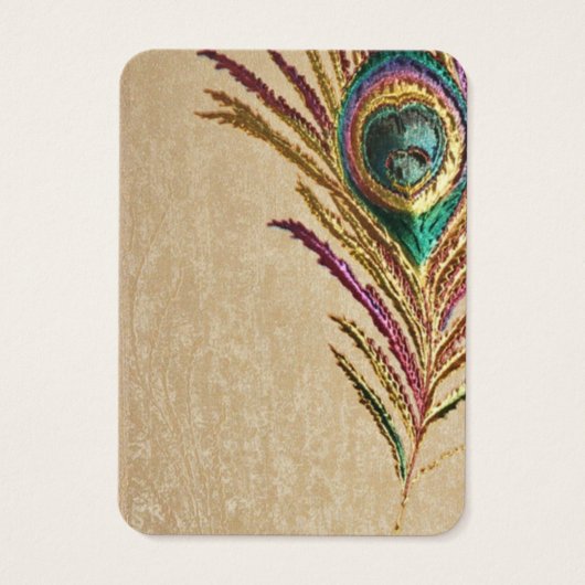 刺フェイクしゅう孔雀の羽毛イヤリングホルダー (裏面)