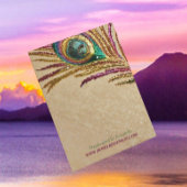 刺フェイクしゅう孔雀の羽毛イヤリングホルダー