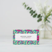 刺フェイクしゅう花柄プロフェッショナル 名刺 (スタンド正面)