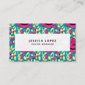 刺フェイクしゅう花柄プロフェッショナル 名刺 (正面)