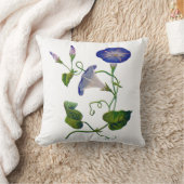 刺フェイクしゅう – ブルーモーニンググローリー クッション (ブランケット)