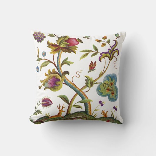 刺フェイクしゅう – 生命の木ジャコビーン クッション (正面)