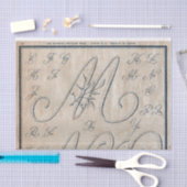 刺フランスのしゅう柄の切り離し又はギフトラップ 薄葉紙 (クラフト)