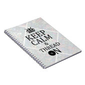 刺保しゅう工芸品の静かな糸 ノートブック (右側)