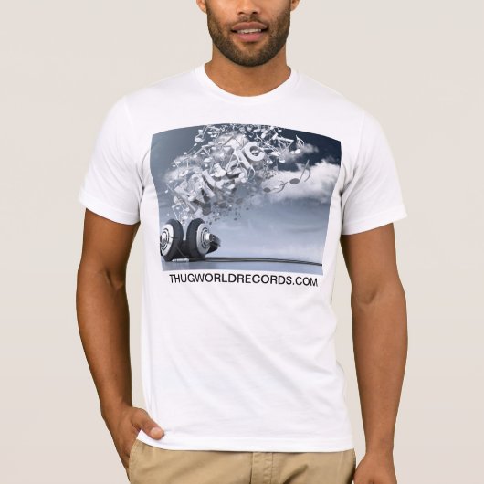 刺客の世界記録音楽は生命ワイシャツです Tシャツ (正面)