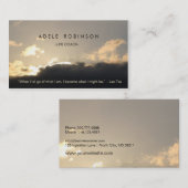 刺激のスピーカーの生命コーチの日没の明るい兆候 名刺 (正面/裏面)