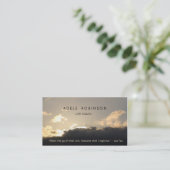 刺激のスピーカーの生命コーチの日没の明るい兆候 名刺 (スタンド正面)