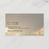 刺激のスピーカーの生命コーチの日没の明るい兆候 名刺 (裏面)