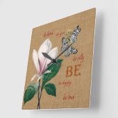 刺激を受けたあって下さい スクエア壁時計 (傾斜)