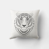 刺激を受けたで白いトラ クッション (裏面)