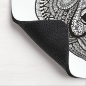 刺激を受けたなくまの顔 マウスパッド (コーナー)