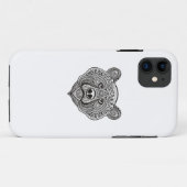 刺激を受けたなくまの顔 Case-Mate iPhoneケース (裏面(横))