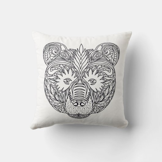 刺激を受けたなくま クッション (裏面)