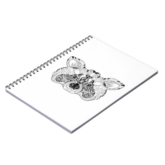 刺激を受けたなアライグマ ノートブック (左側)