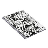 刺激を受けたなインディアンの抽象芸術の姿 ノートブック (右側)