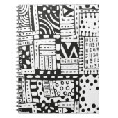 刺激を受けたなインディアンの抽象芸術の姿 ノートブック (正面)