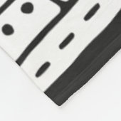 刺激を受けたなインディアンの抽象芸術の姿 フリースブランケット (角)