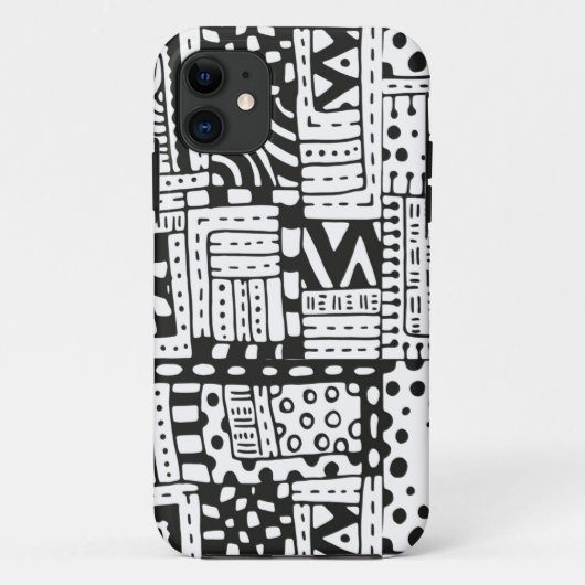 刺激を受けたなインディアンの抽象芸術の姿 Case-Mate iPhoneケース (裏面)