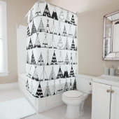 刺激を受けたなウィグワム シャワーカーテン (インサイチュ)