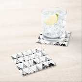 刺激を受けたなウィグワム スクエアペーパーコースター (インサイチュ)