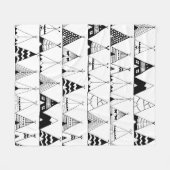 刺激を受けたなウィグワム フリースブランケット (正面(横))