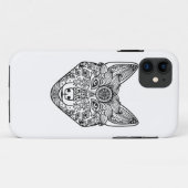 刺激を受けたなオオカミの頭部 Case-Mate iPhoneケース (裏面(横))