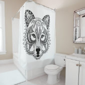 刺激を受けたなオオカミ シャワーカーテン (インサイチュ)