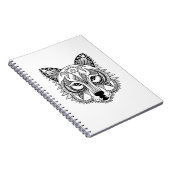 刺激を受けたなオオカミ ノートブック (右側)