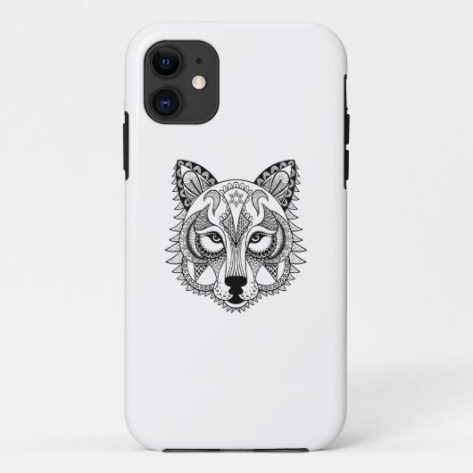 刺激を受けたなオオカミ Case-Mate iPhoneケース (裏面)