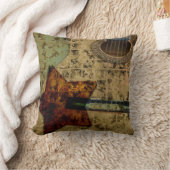 刺激を受けたなギターの星 クッション (ブランケット)