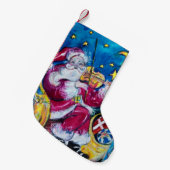 刺激を受けたなサンタ スモールクリスマスストッキング (正面 (吊り時))