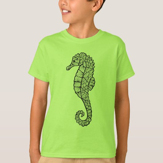 刺激を受けたなタツノオトシゴ Tシャツ (正面)